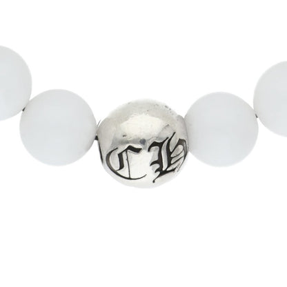Chrome Hearts 10mm White Silver Bead Bracelet