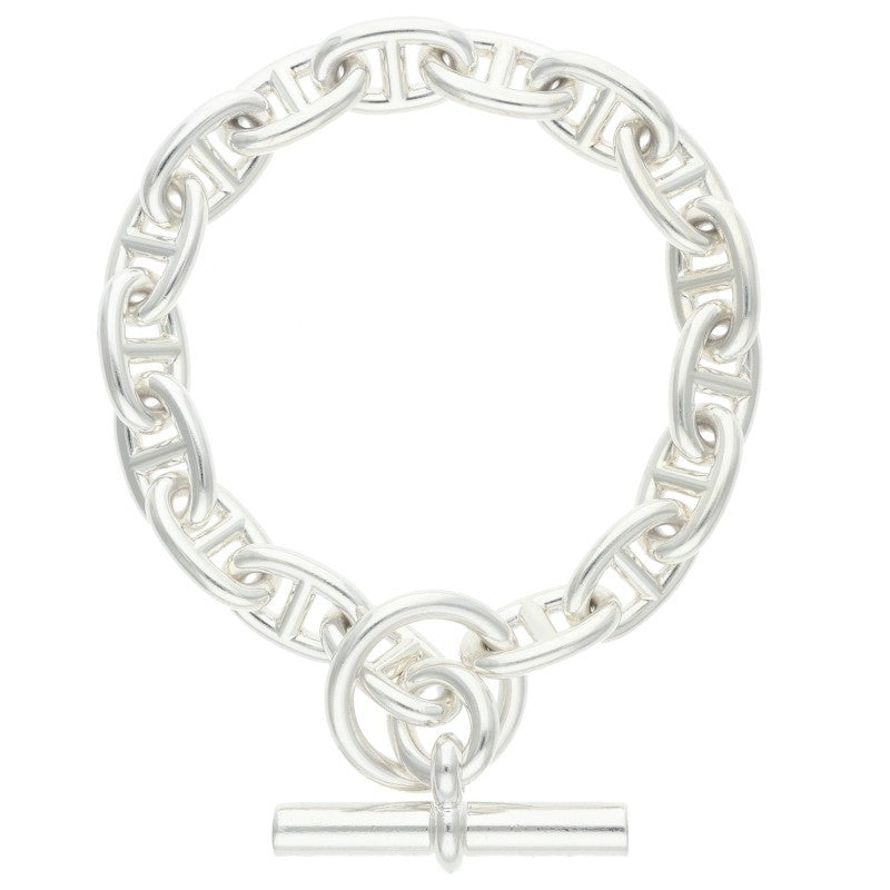HERMES Chaine d'Ancre MM Silver Bracelet 925 Size ONE SIZE