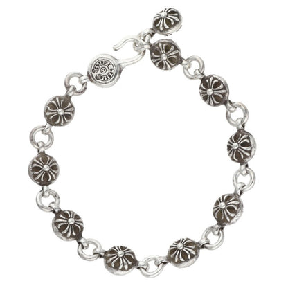 Chrome Hearts No.2 Cross Ball Silver Bracelet Size ONE SIZE