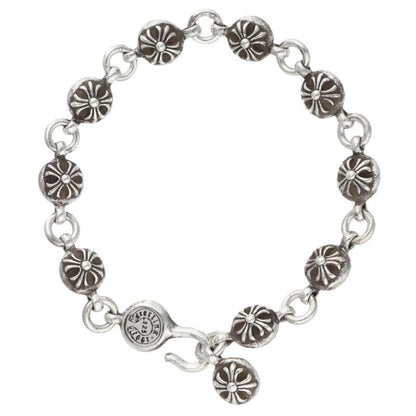 Chrome Hearts No.2 Cross Ball Silver Bracelet Size ONE SIZE