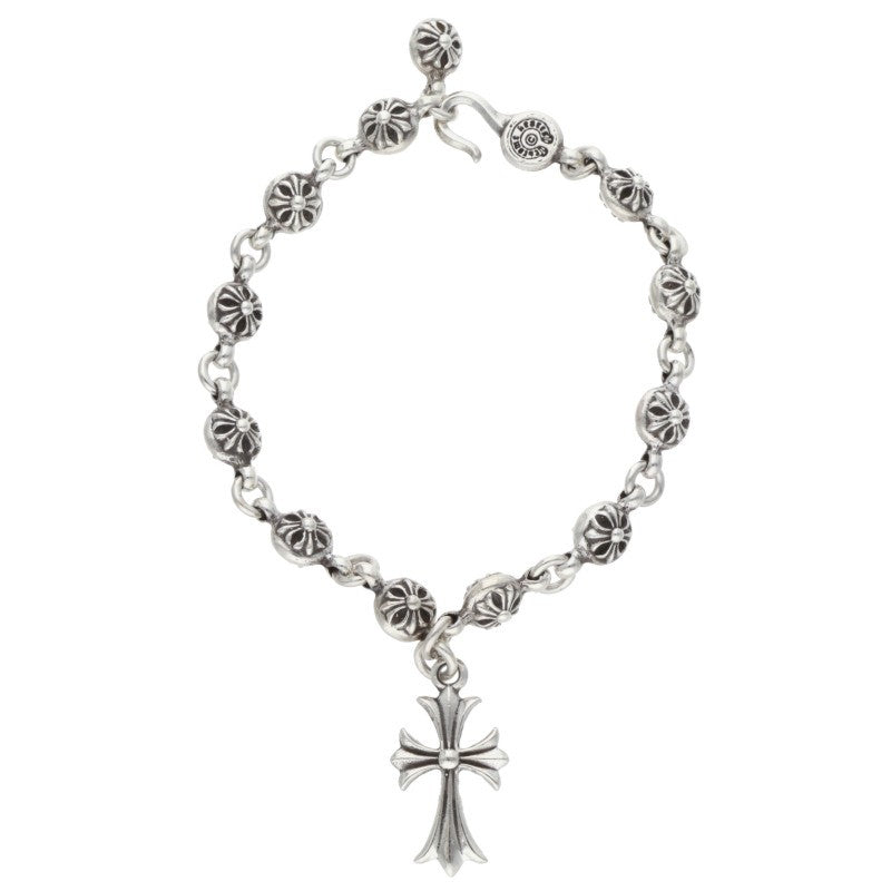 Chrome Hearts #1 Cross Ball Silver Bracelet Size ONE SIZE