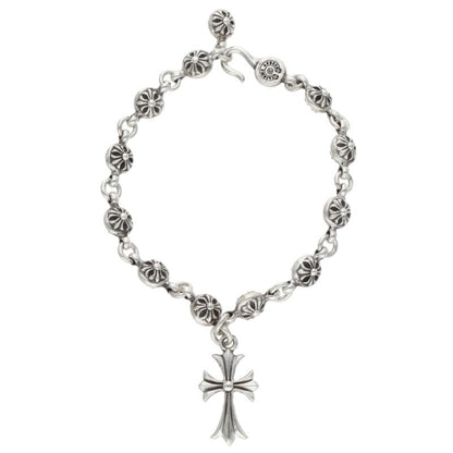 Chrome Hearts #1 Cross Ball Silver Bracelet Size ONE SIZE