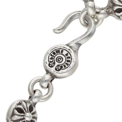 Chrome Hearts #1 Cross Ball Silver Bracelet Size ONE SIZE