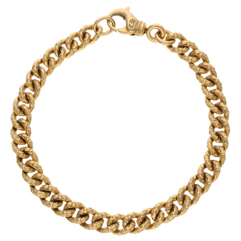 Chrome Hearts 22K Extra Fancy Mini Gold Bracelet Size 8INCH