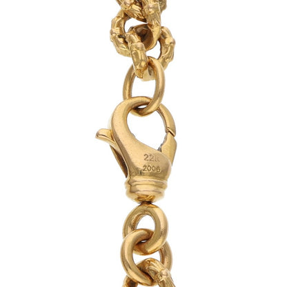 Chrome Hearts 22K Extra Fancy Mini Gold Bracelet Size 8INCH