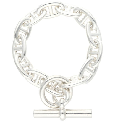 HERMES Chaine d'Ancre TGM Silver Bracelet Size ONE SIZE