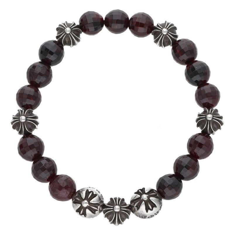 Chrome Hearts 8mm Garnet Bead Bracelet Size ONE SIZE