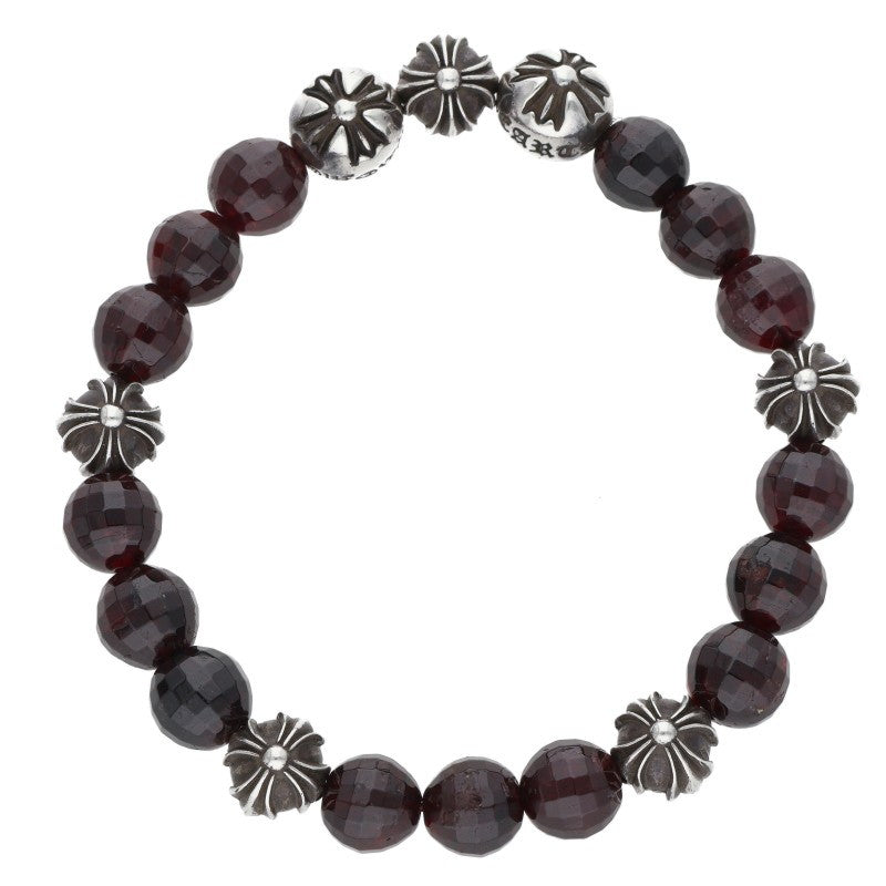 Chrome Hearts 8mm Garnet Bead Bracelet Size ONE SIZE