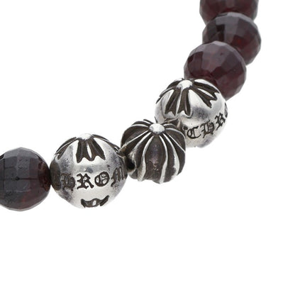 Chrome Hearts 8mm Garnet Bead Bracelet Size ONE SIZE