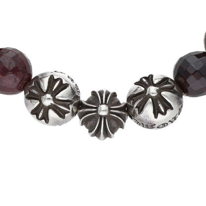 Chrome Hearts 8mm Garnet Bead Bracelet Size ONE SIZE