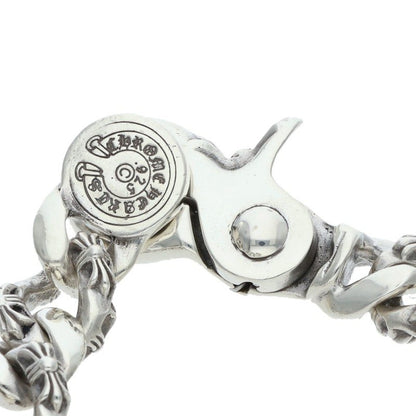 Chrome Hearts Fancy Link Clip Silver Bracelet Size 15LINK