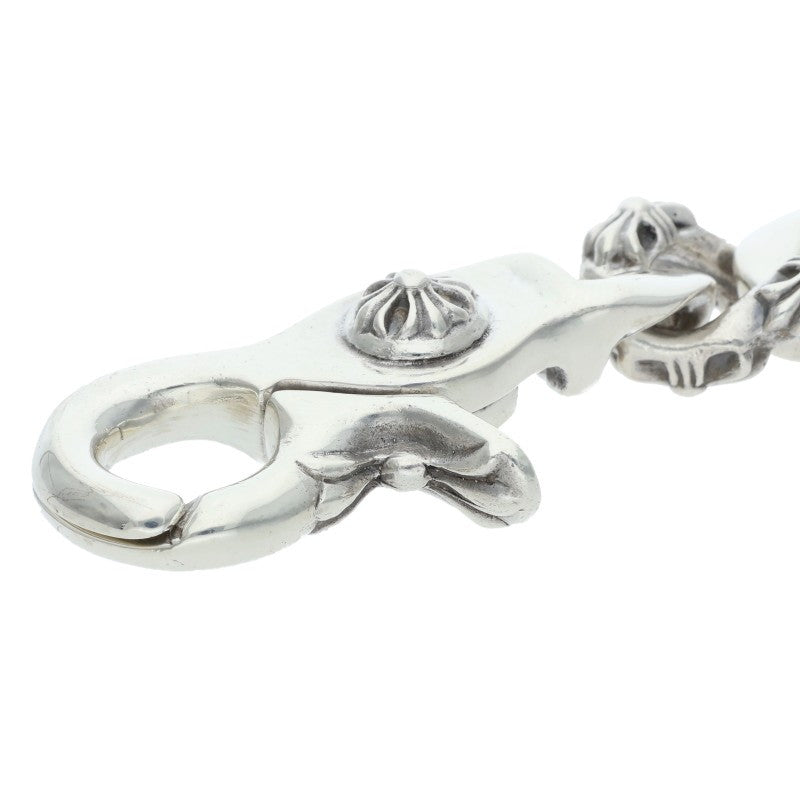 Chrome Hearts Fancy Link Clip Silver Bracelet Size 15LINK