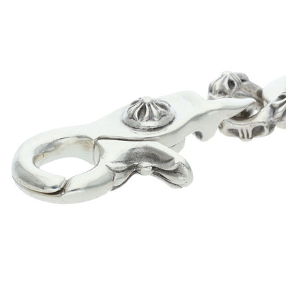 Chrome Hearts Fancy Link Clip Silver Bracelet Size 15LINK