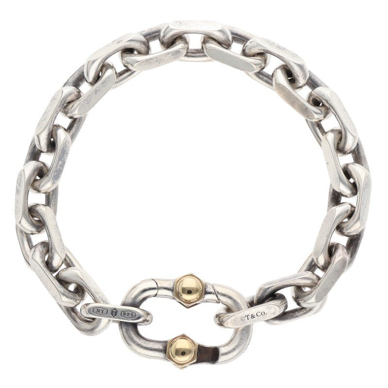 TIFFANY&Co. MAKERS Wide Chain Silver & Gold Size ONE SIZE