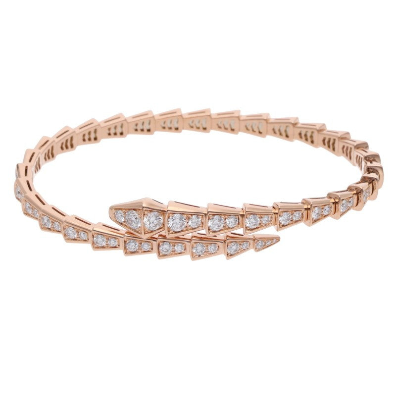 BVLGARI Serpenti K18PG Diamond Bracelet Size ONE SIZE