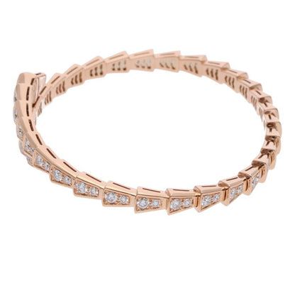 BVLGARI Serpenti K18PG Diamond Bracelet Size ONE SIZE