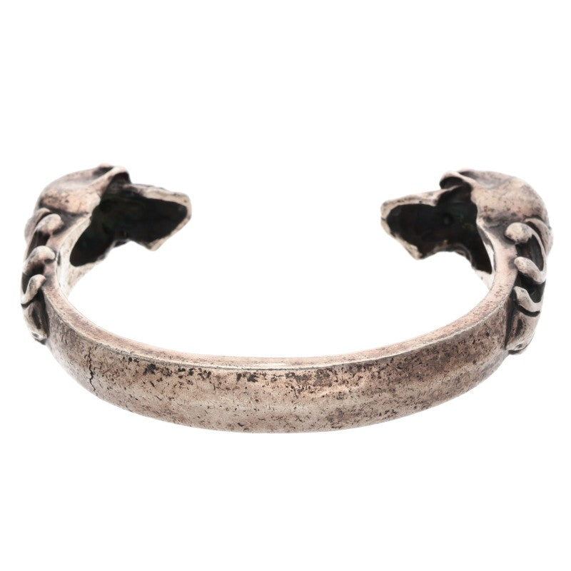 CRAZY PIG Early 90s Heavy 2 Skull Silver Size ONE SIZE