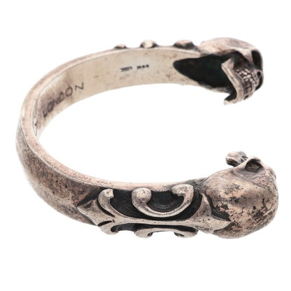 CRAZY PIG Early 90s Heavy 2 Skull Silver Size ONE SIZE