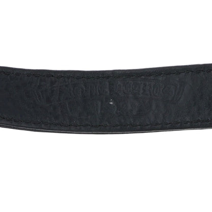 Chrome Hearts Gunslinger Cross Ball Leather Bracelet Size 11