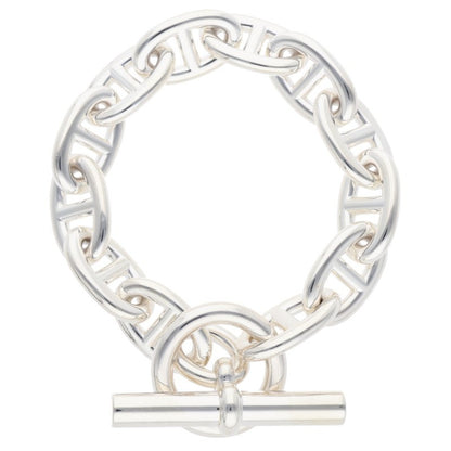 HERMES Chaine d'Ancre TGM Silver Bracelet Size ONE SIZE