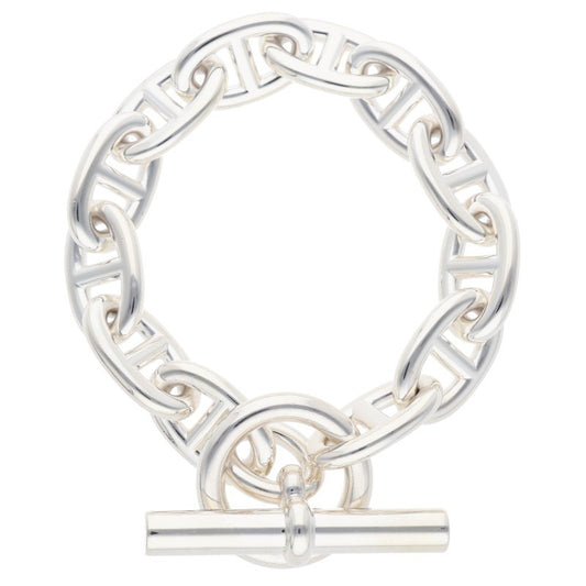 HERMES Chaine d'Ancre TGM Silver Bracelet Size ONE SIZE