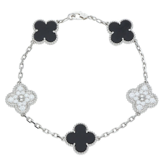 VANCLEEF & ARPELS Vintage Alhambra K18WG 5P Size ONE SIZE