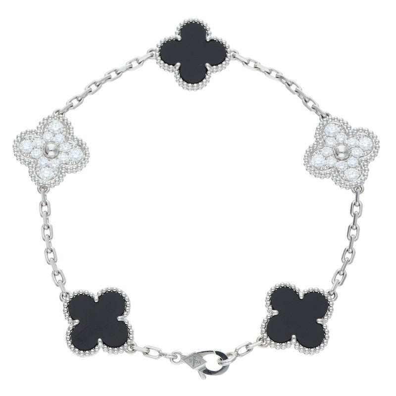VANCLEEF & ARPELS Vintage Alhambra K18WG 5P Size ONE SIZE