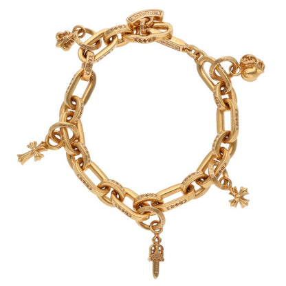 Chrome Hearts 22K Paper E Chain Gold Bracelet Size ONE SIZE