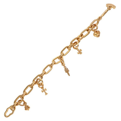 Chrome Hearts 22K Paper E Chain Gold Bracelet Size ONE SIZE