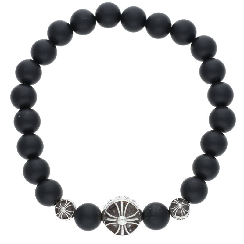 Chrome Hearts 8mm Black Bead Bracelet Size ONE SIZE