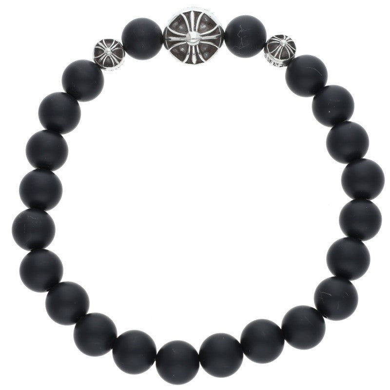 Chrome Hearts 8mm Black Bead Bracelet Size ONE SIZE