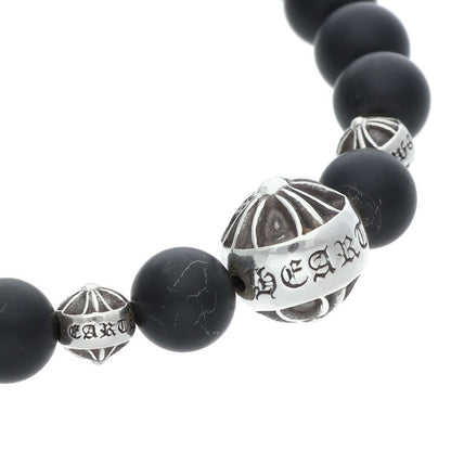 Chrome Hearts 8mm Black Bead Bracelet Size ONE SIZE