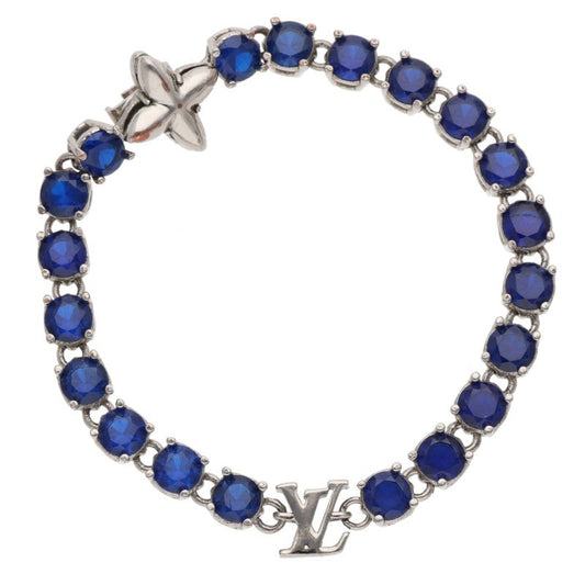 Louis Vuitton LV Crystal Bracelet Silver & (Silver 20.39g)