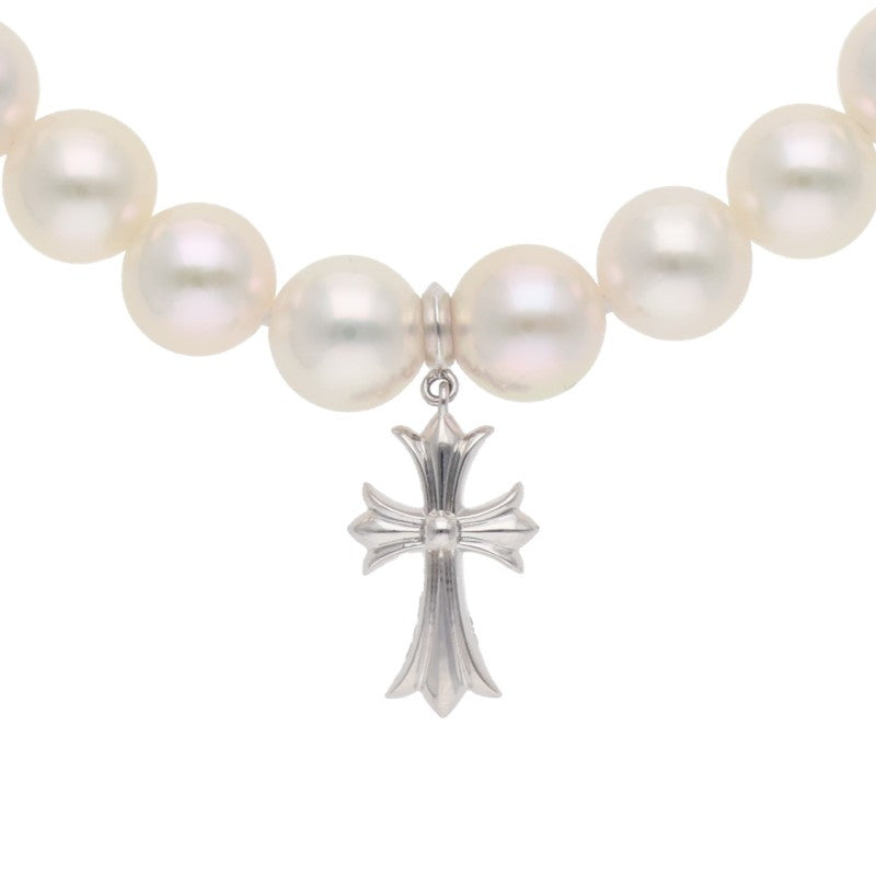 Chrome Hearts K18 White Gold Pearl Baby Fat Size ONE SIZE