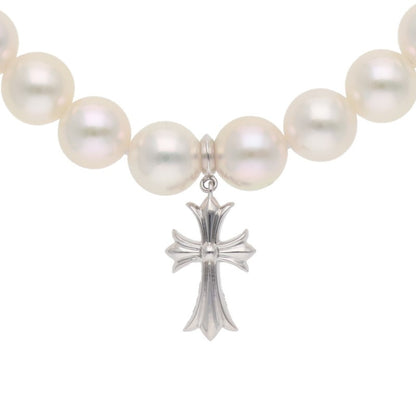 Chrome Hearts K18 White Gold Pearl Baby Fat Size ONE SIZE