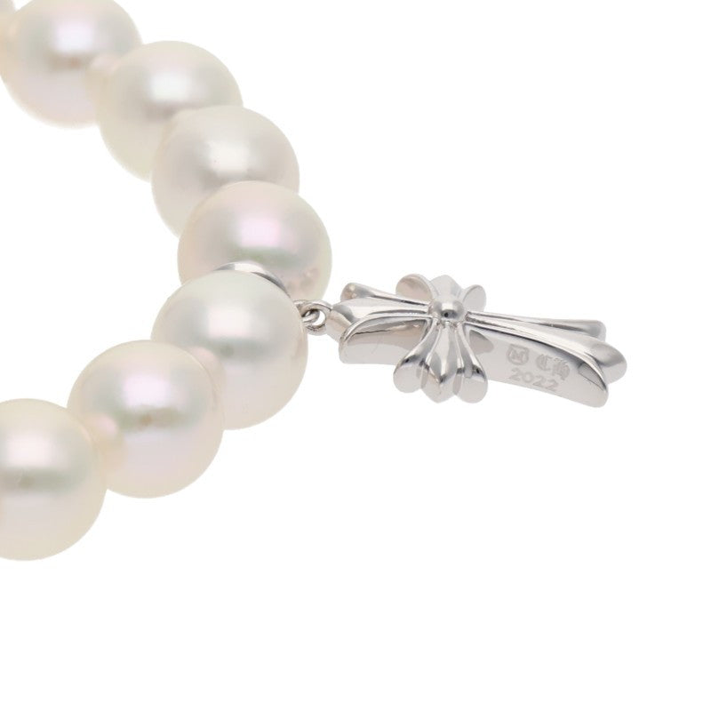 Chrome Hearts K18 White Gold Pearl Baby Fat Size ONE SIZE