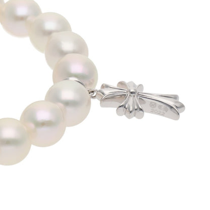 Chrome Hearts K18 White Gold Pearl Baby Fat Size ONE SIZE