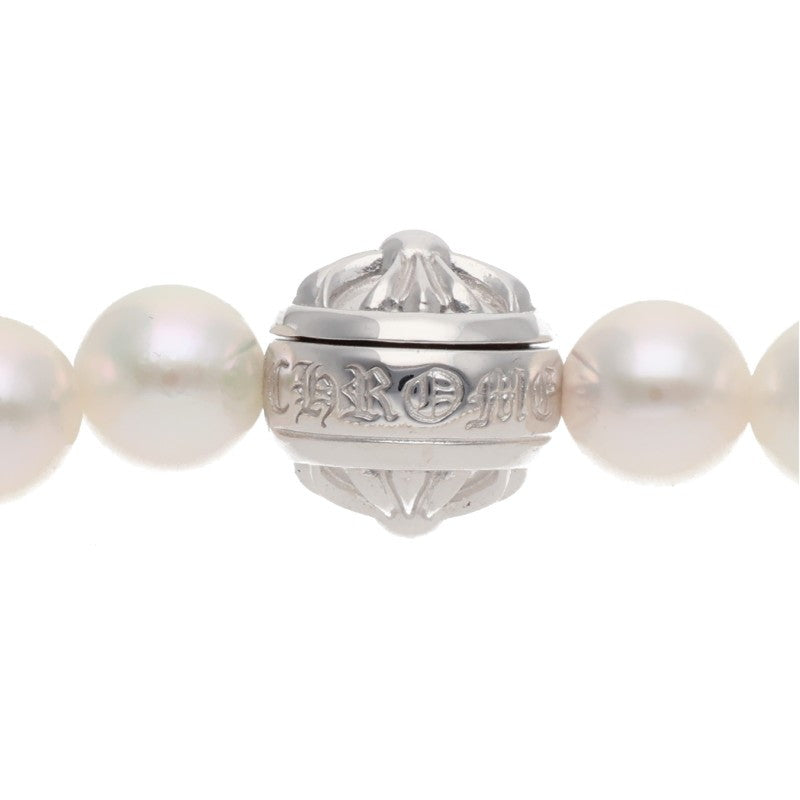 Chrome Hearts K18 White Gold Pearl Baby Fat Size ONE SIZE