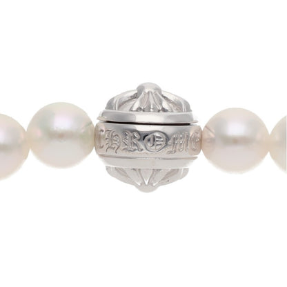 Chrome Hearts K18 White Gold Pearl Baby Fat Size ONE SIZE