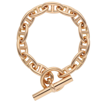 HERMES Chaine d'Ancre GM 18K PG Bracelet Size ONE SIZE