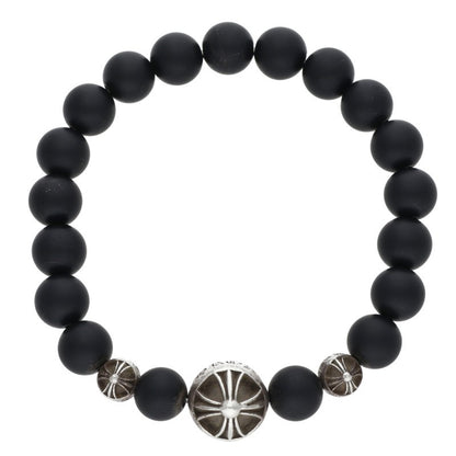 Chrome Hearts 8mm Black Onyx Bead Bracelet Size ONE SIZE
