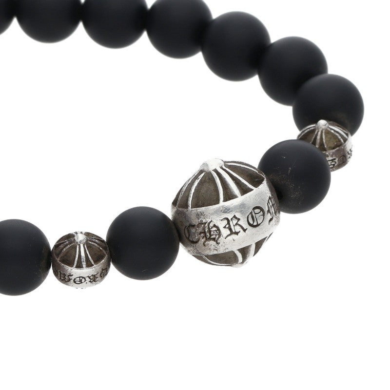 Chrome Hearts 8mm Black Onyx Bead Bracelet Size ONE SIZE