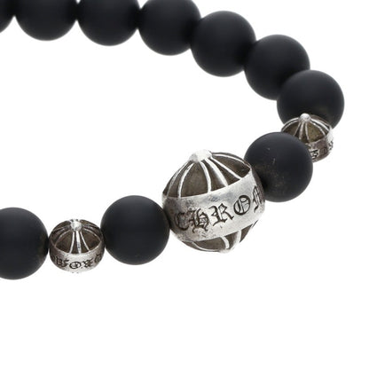 Chrome Hearts 8mm Black Onyx Bead Bracelet Size ONE SIZE