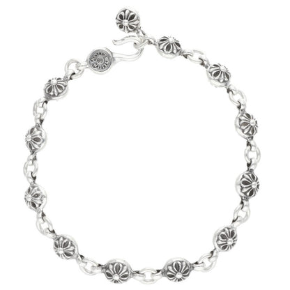 Chrome Hearts #1 Cross Ball Silver Bracelet Size ONE SIZE