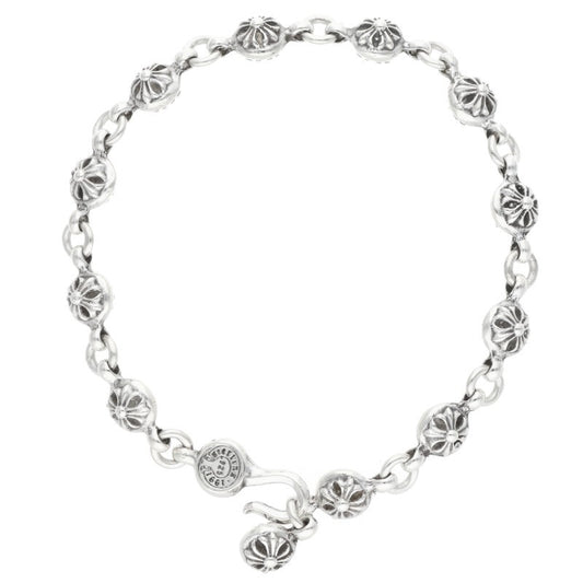 Chrome Hearts #1 Cross Ball Silver Bracelet Size ONE SIZE