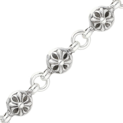 Chrome Hearts #1 Cross Ball Silver Bracelet Size ONE SIZE