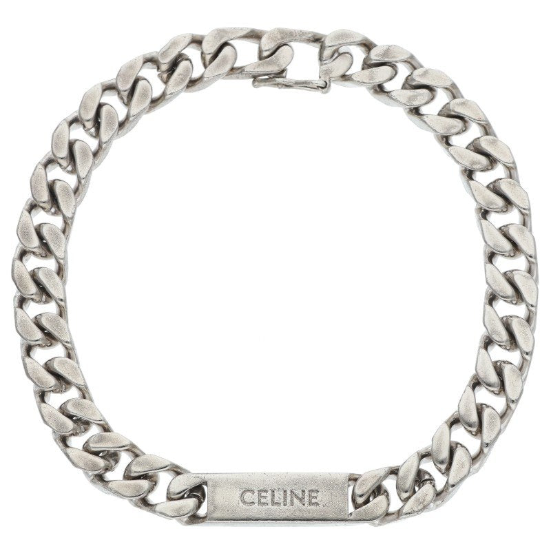 CELINE 24SS Rhodium Gourmette Chain Bracelet Size ONE SIZE