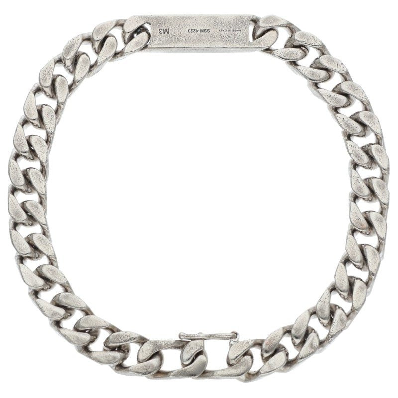 CELINE 24SS Rhodium Gourmette Chain Bracelet Size ONE SIZE