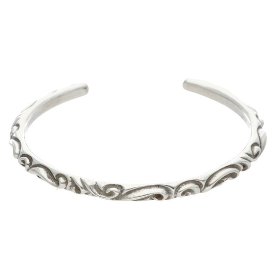 Chrome Hearts BANGLE SCROLL Silver Bangle 925 Size ONE SIZE