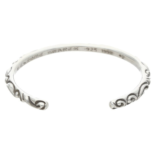 Chrome Hearts BANGLE SCROLL Silver Bangle 925 Size ONE SIZE